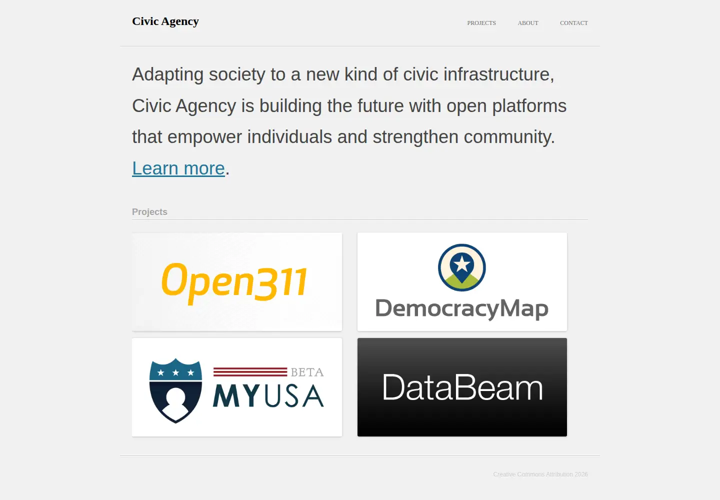 Screenshot of civicagency.org