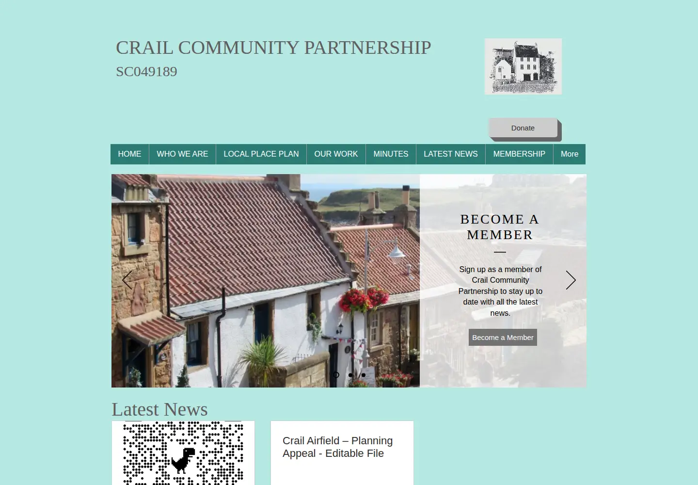 Screenshot of crailcommunitypartnership.org