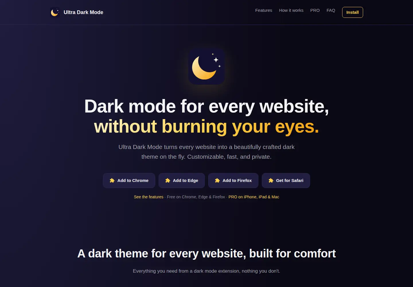 Screenshot of darkmodes.org