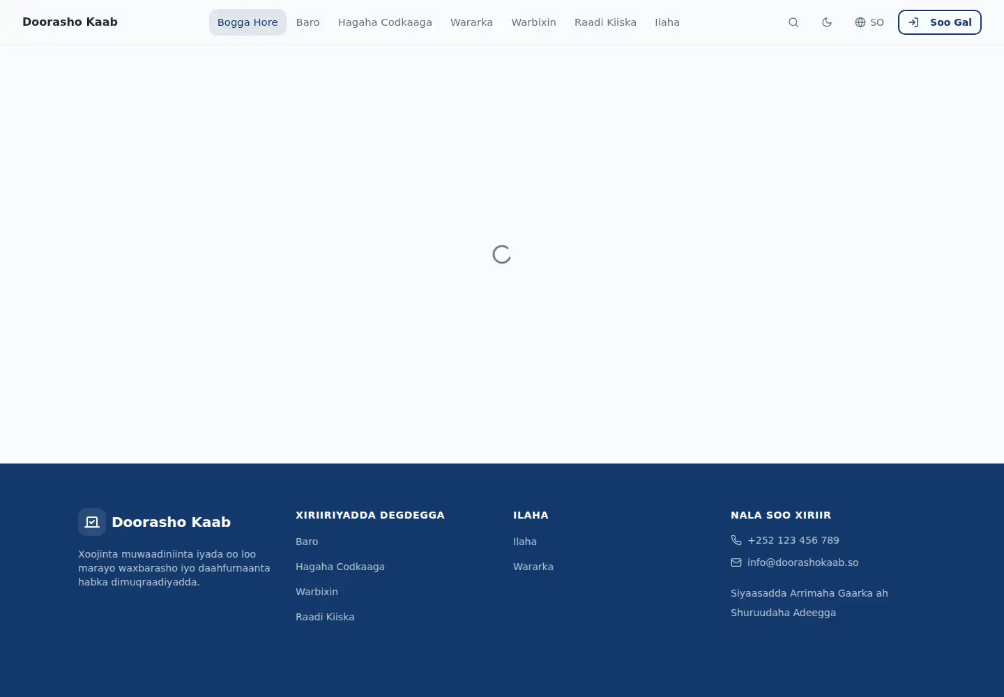 Screenshot of doorashokaab.org
