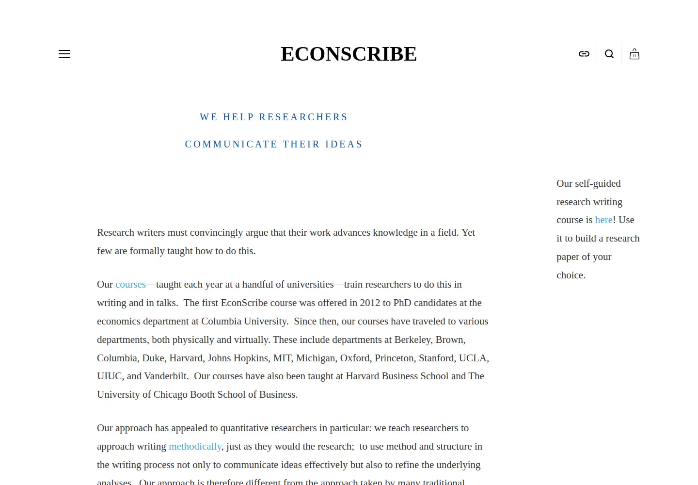Screenshot of econscribe.org