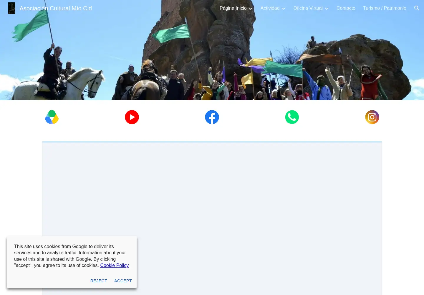 Screenshot of elpoyodelcid.org
