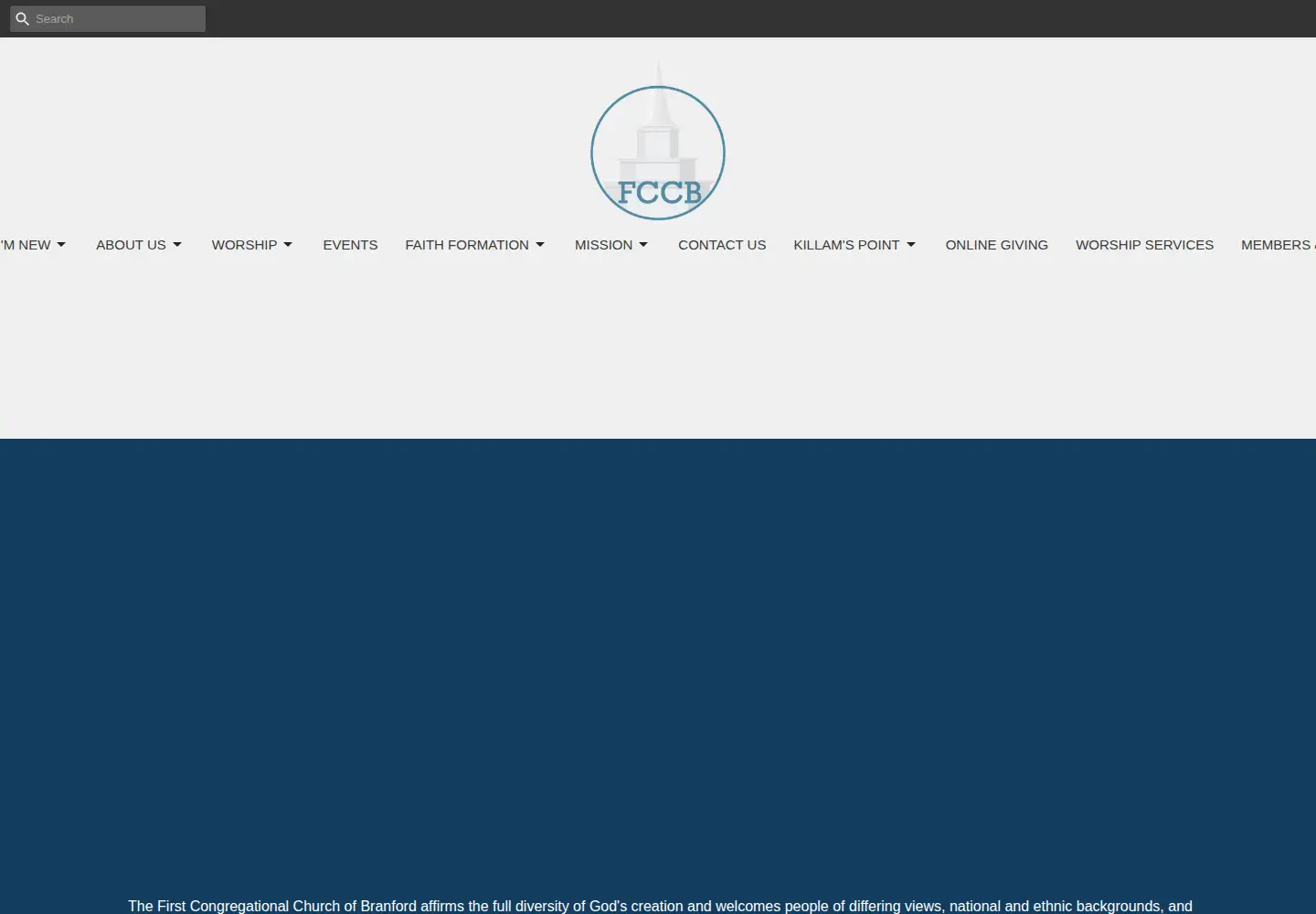 Screenshot of firstcongregationalbranford.org