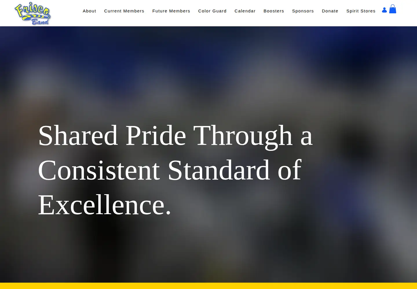 Screenshot of friscohsband.org