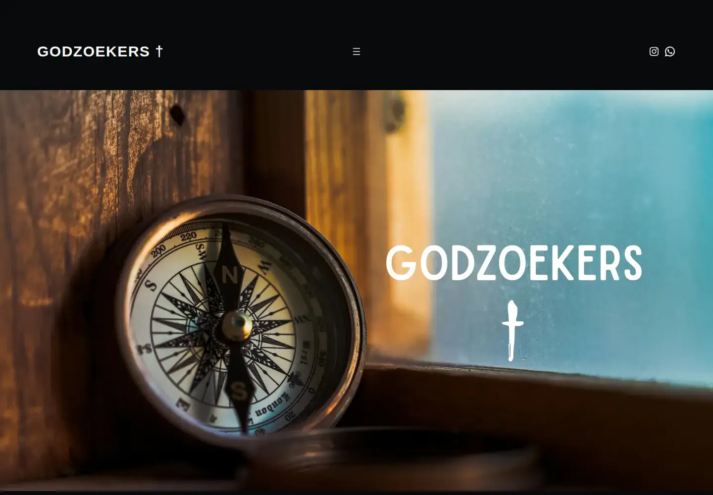 Captured homepage of godzoekers.org in the current scan