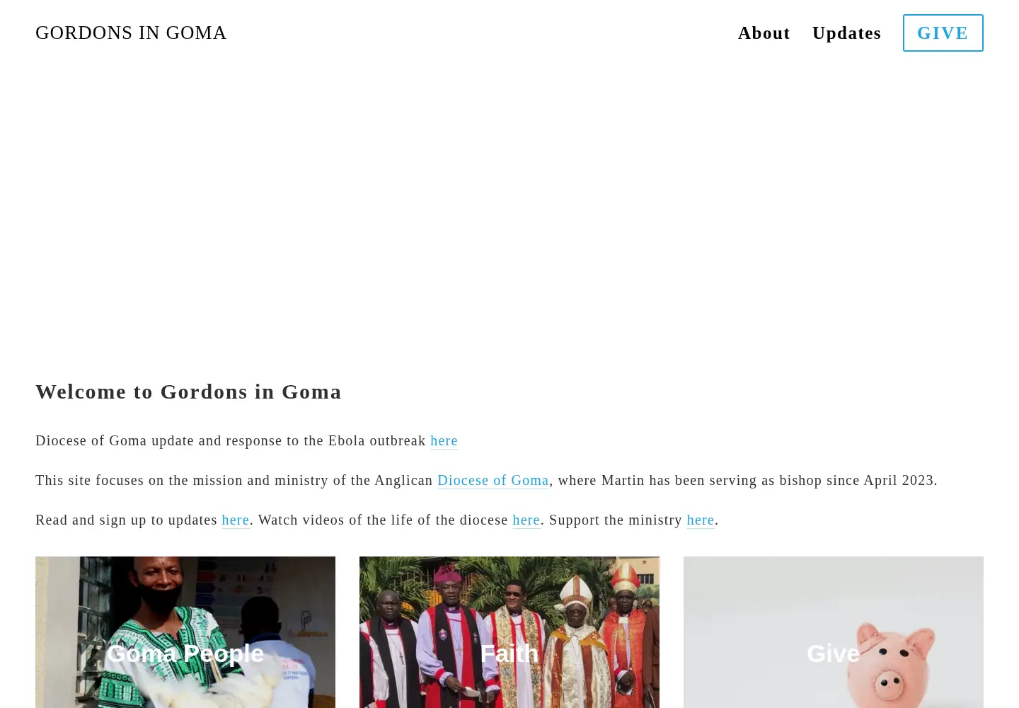 Screenshot of gordonsingoma.org