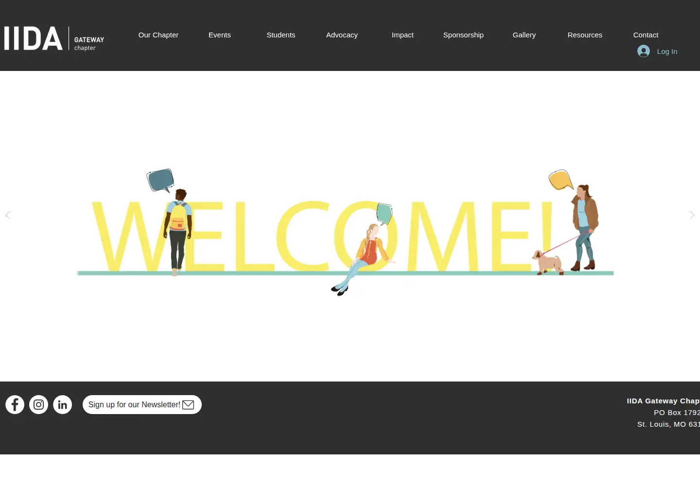 Captured homepage of iidagateway.org in the current scan