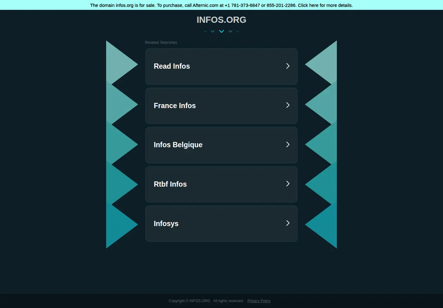 Screenshot of infos.org