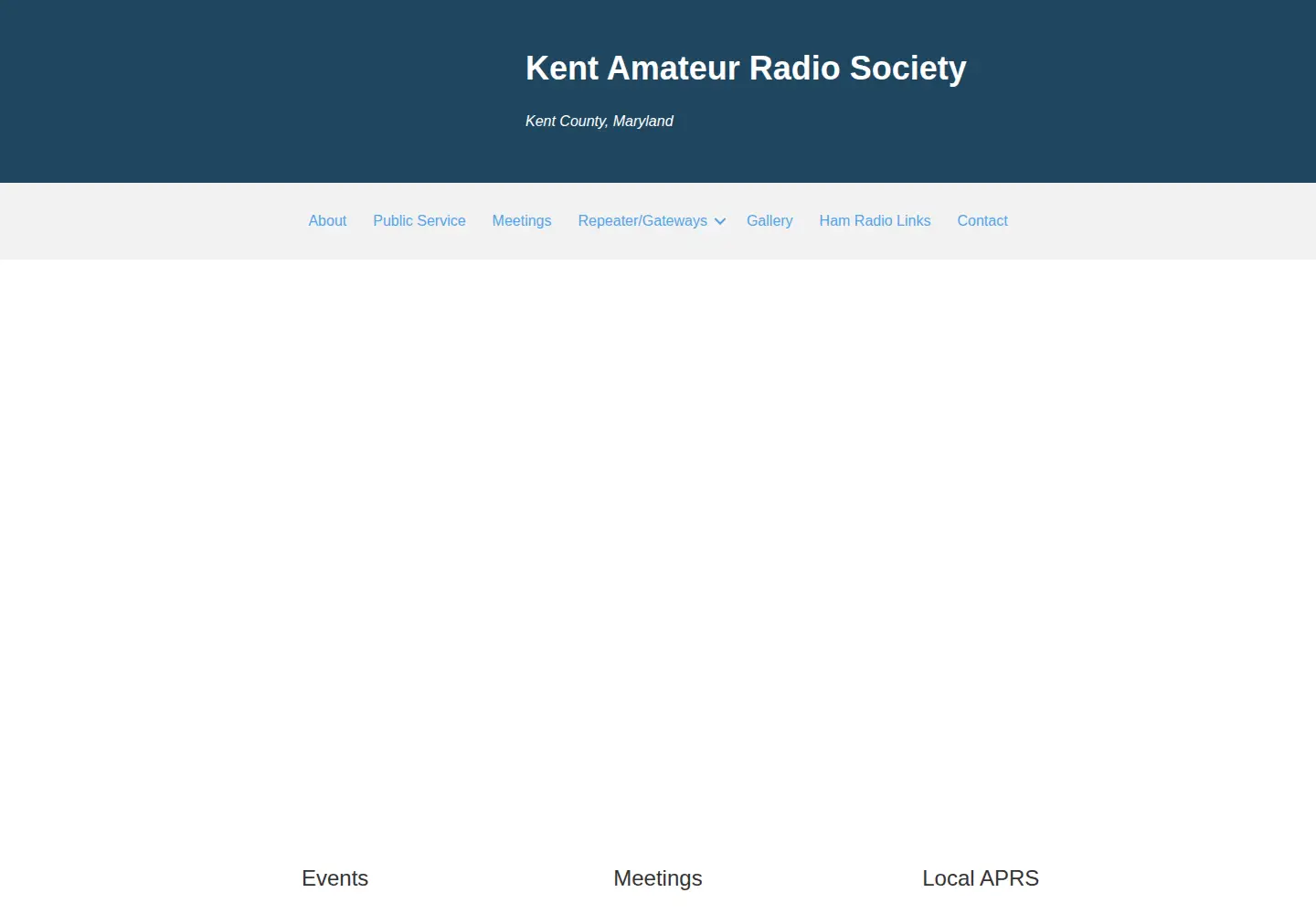 Captured homepage of k3ars.org in the current scan