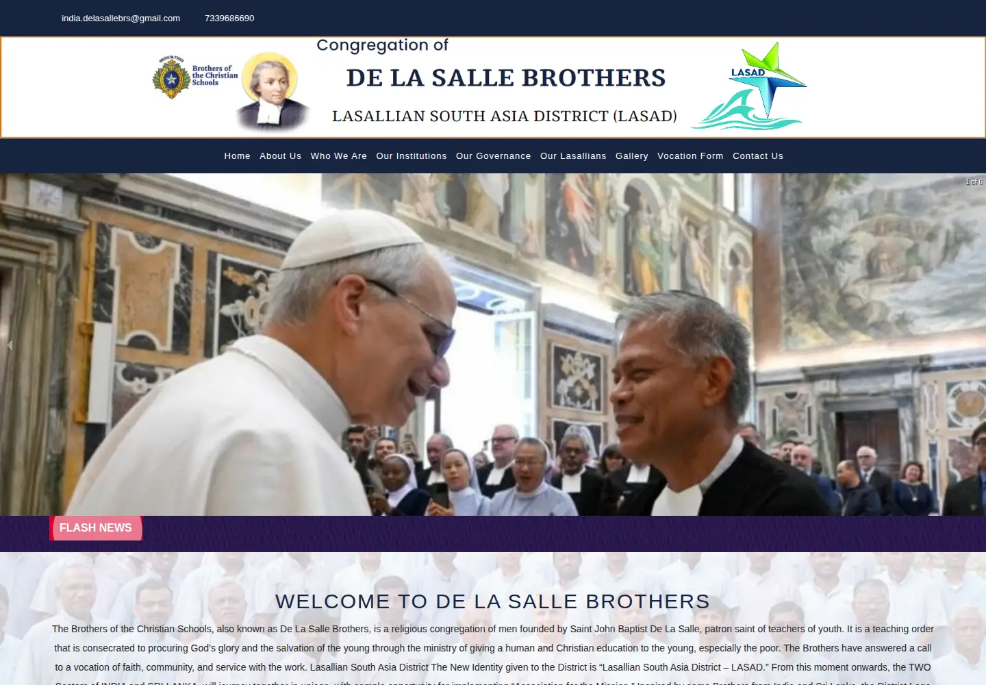 Screenshot of lasalleindia.org