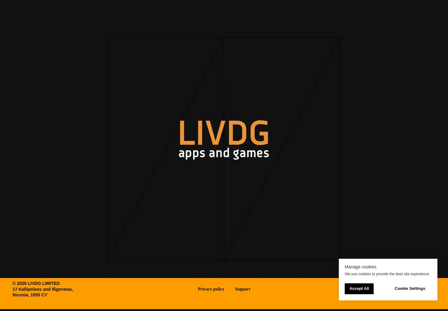 Captured homepage of livdg.org in the current scan