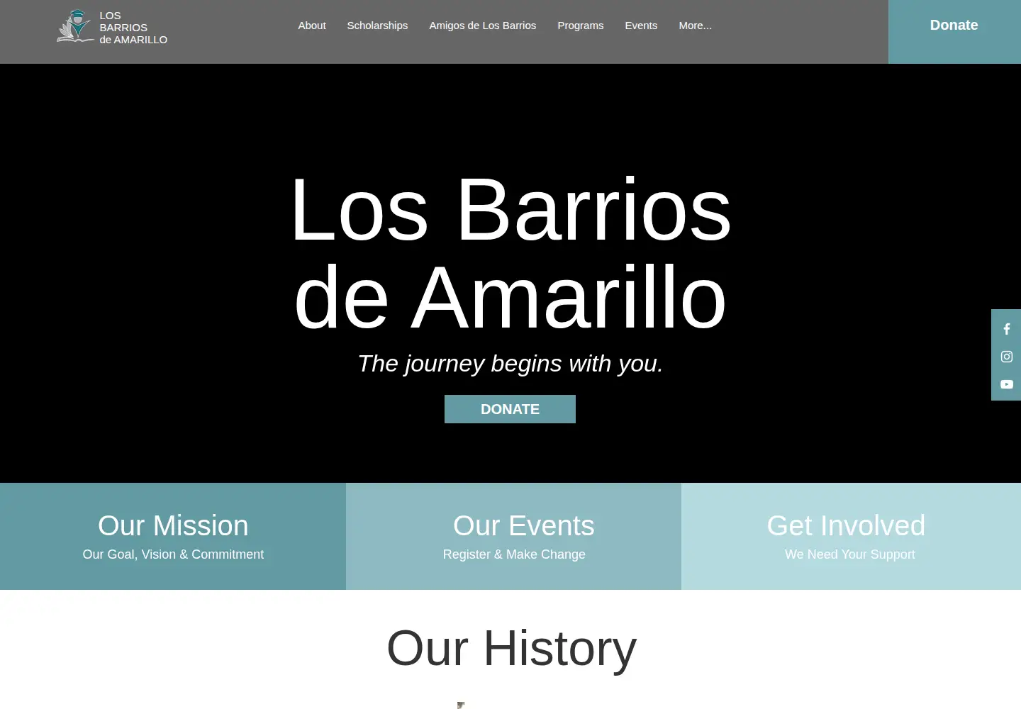 Screenshot of losbarriosdeamarillo.org