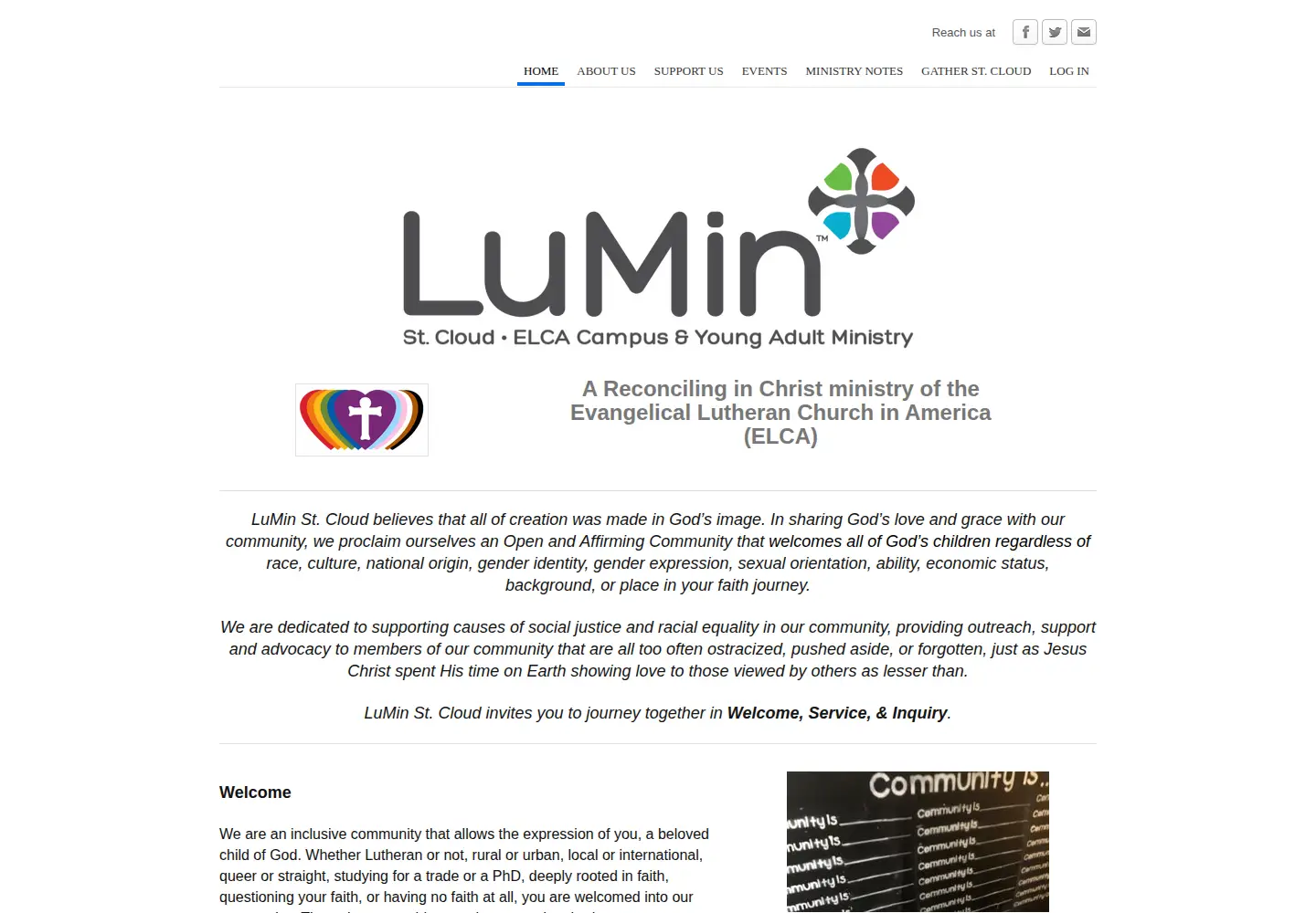 Screenshot of luminstcloud.org