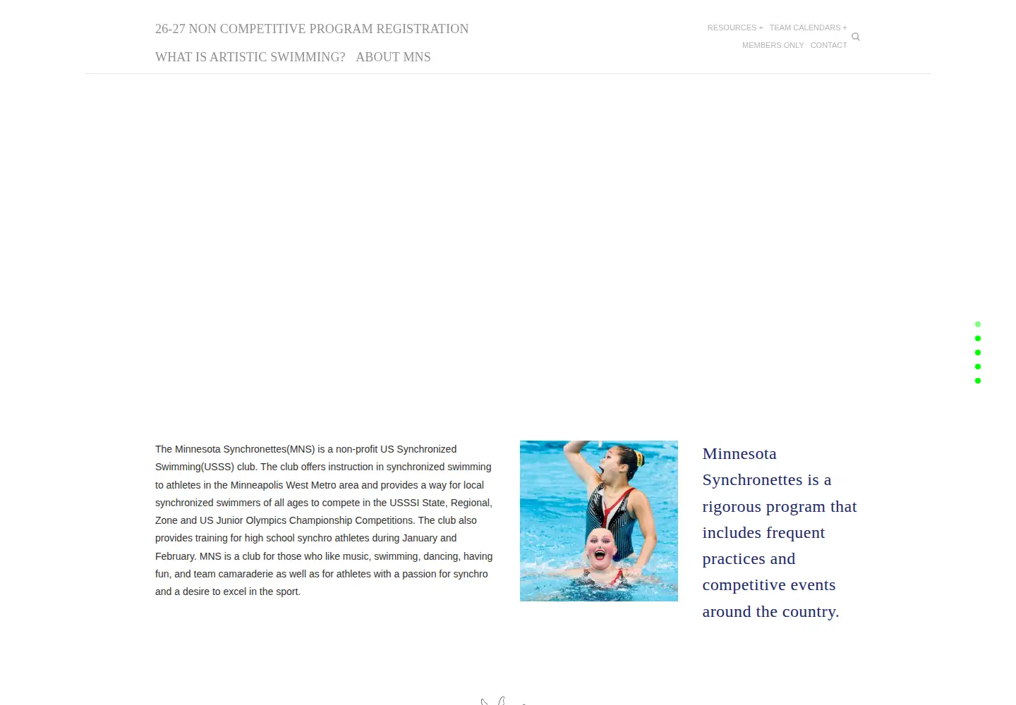 Screenshot of mnsynchronettes.org
