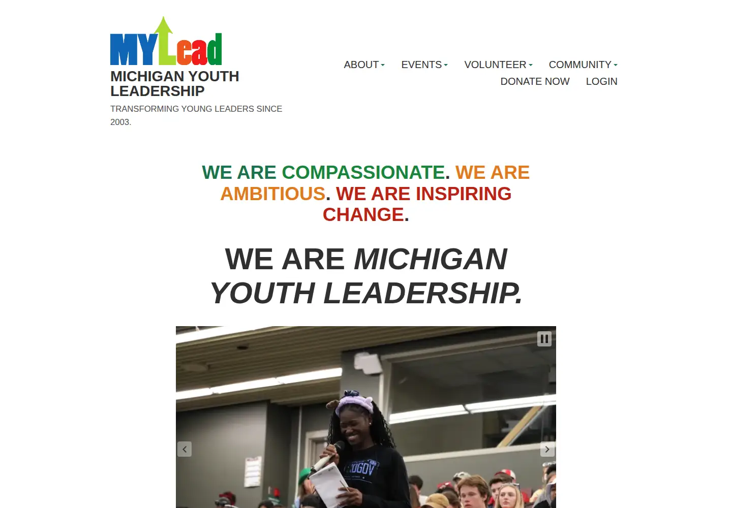 Screenshot of mylead.org