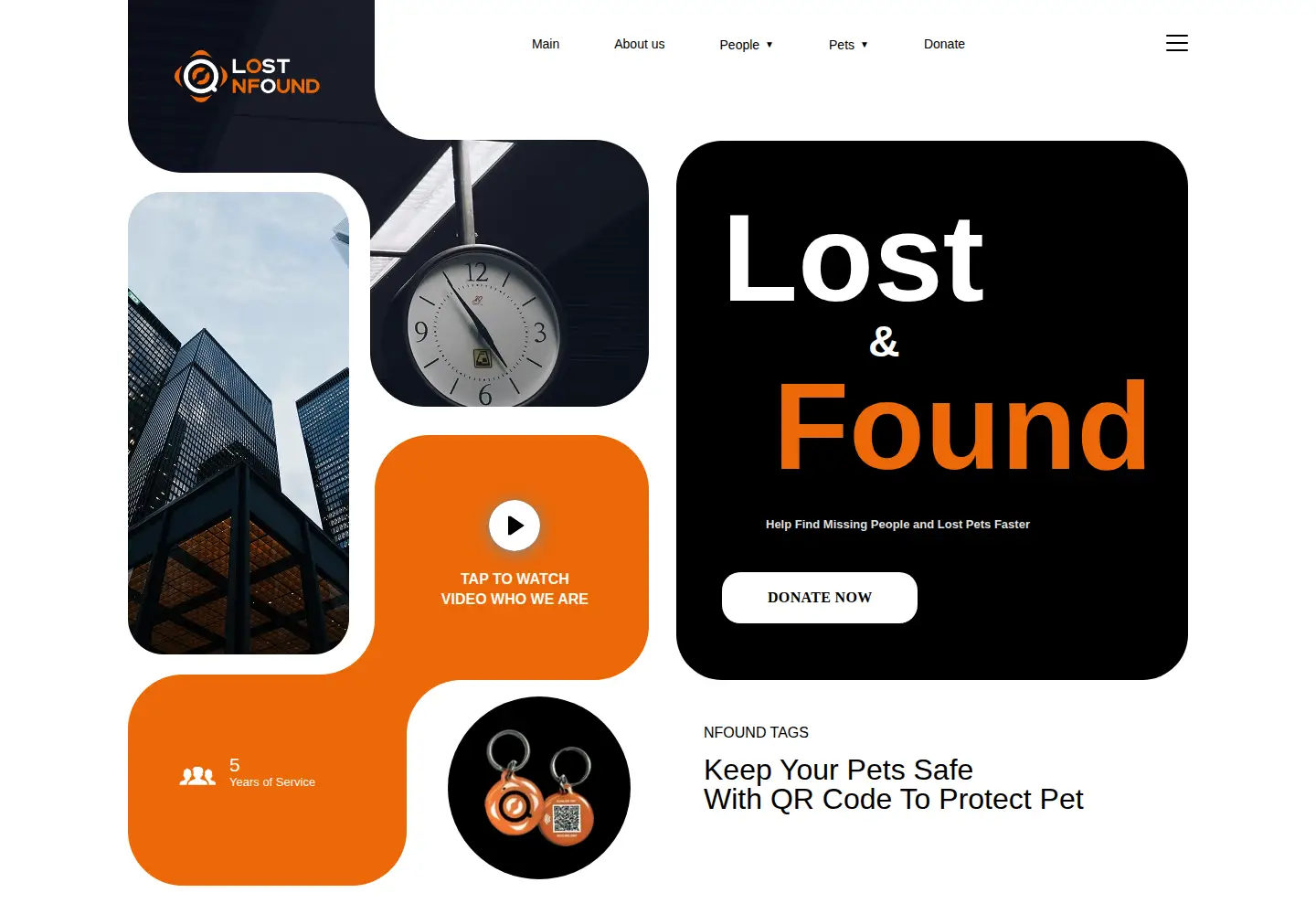 Screenshot of nfound.org