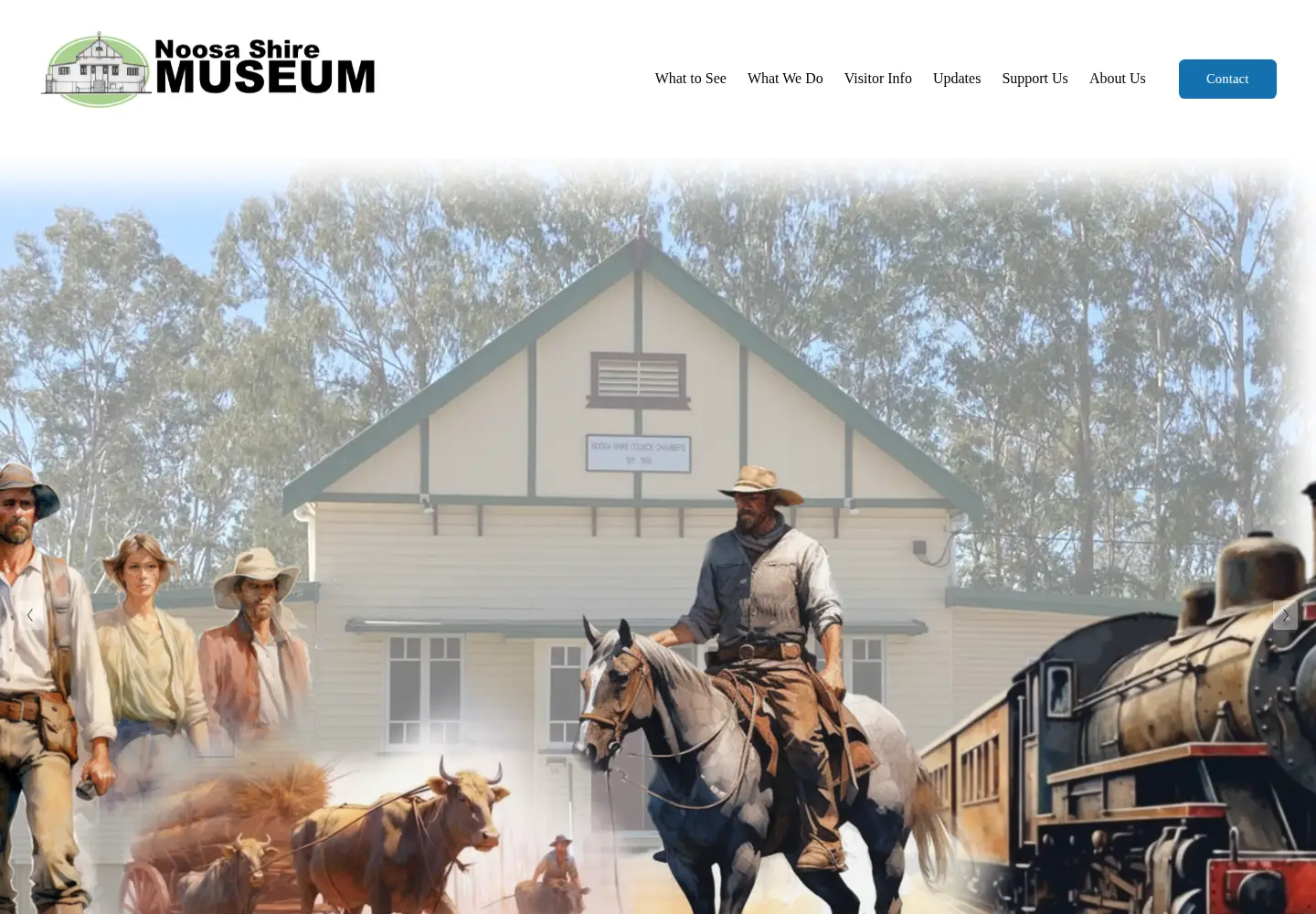Screenshot of noosamuseum.org