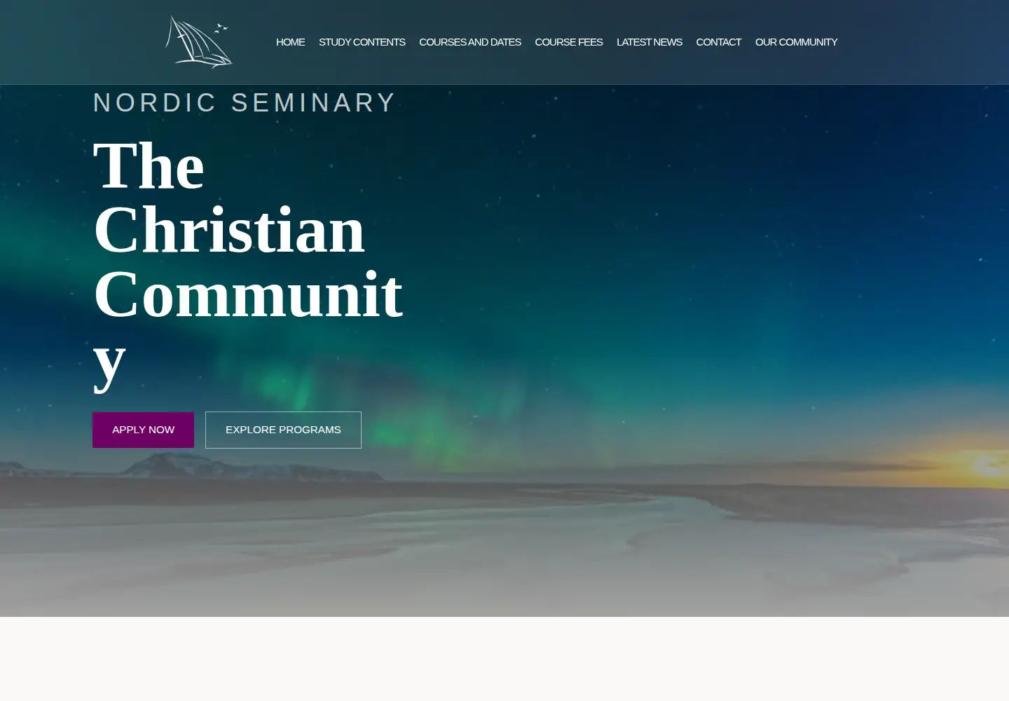Screenshot of nordic-seminary.org