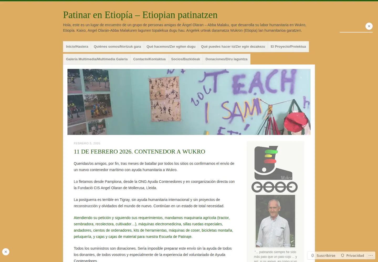 Screenshot of patinarenetiopia.org