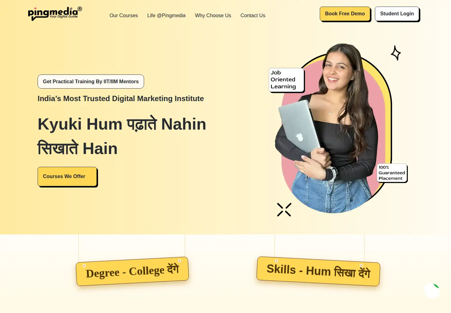 Screenshot of pingmedia.org