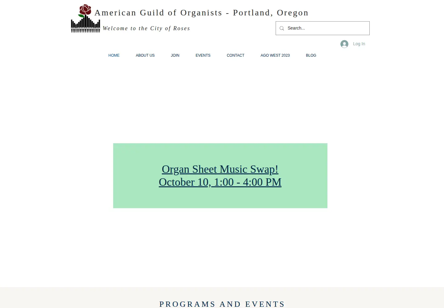 Screenshot of portlandago.org