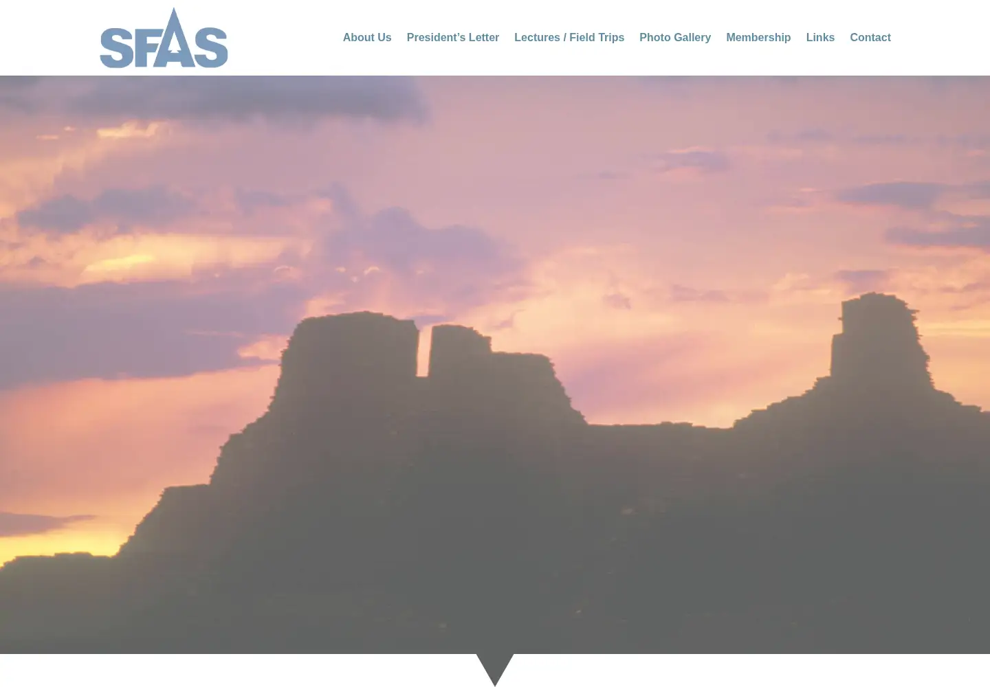 Screenshot of sfarchaeology.org