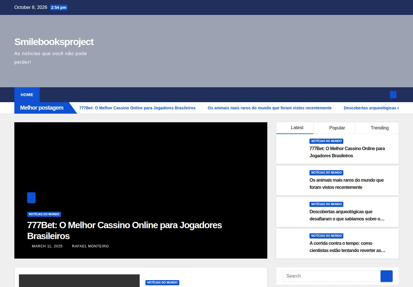 Screenshot of smilebooksproject.org