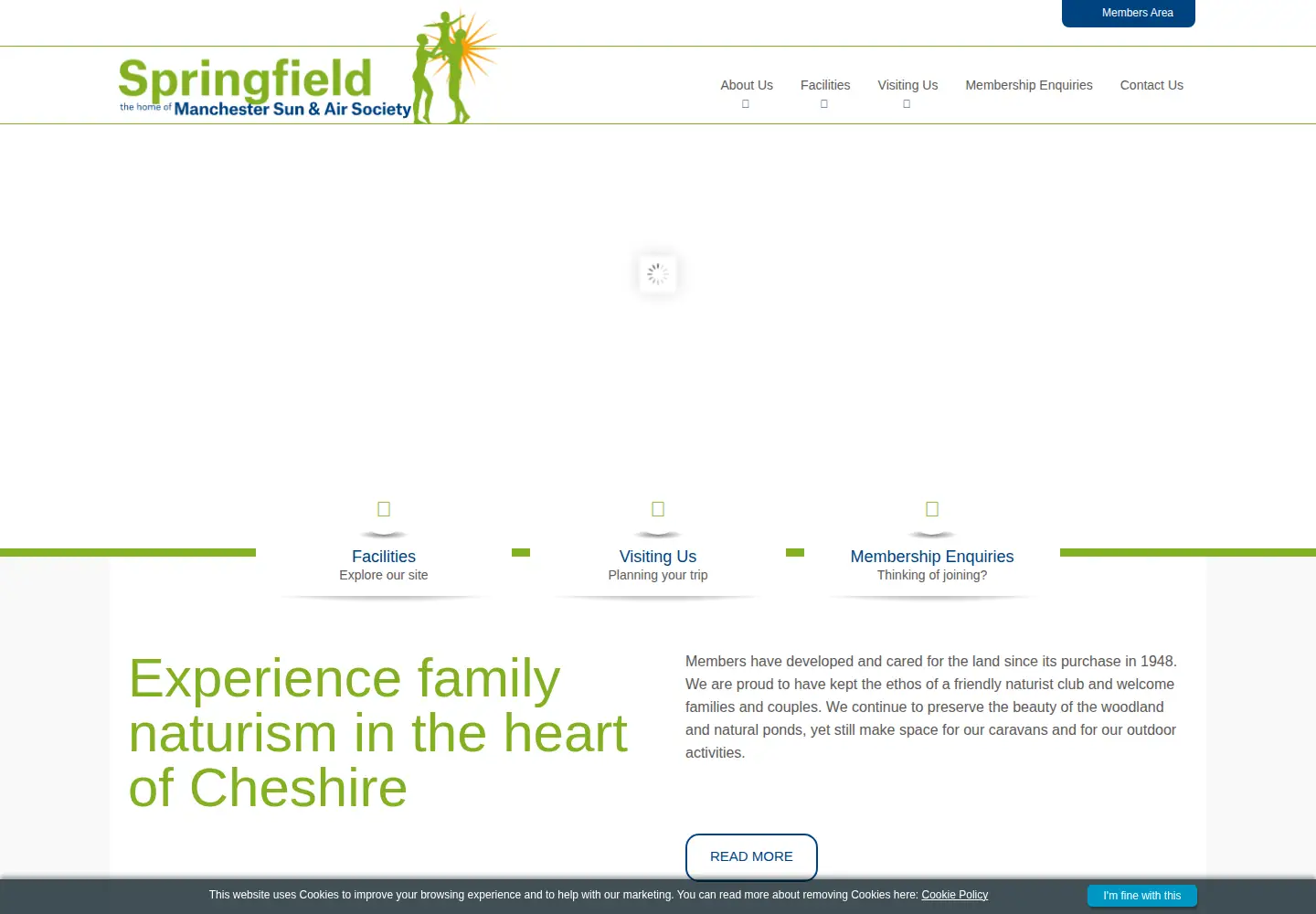 Captured homepage of springfieldmsas.org in the current scan