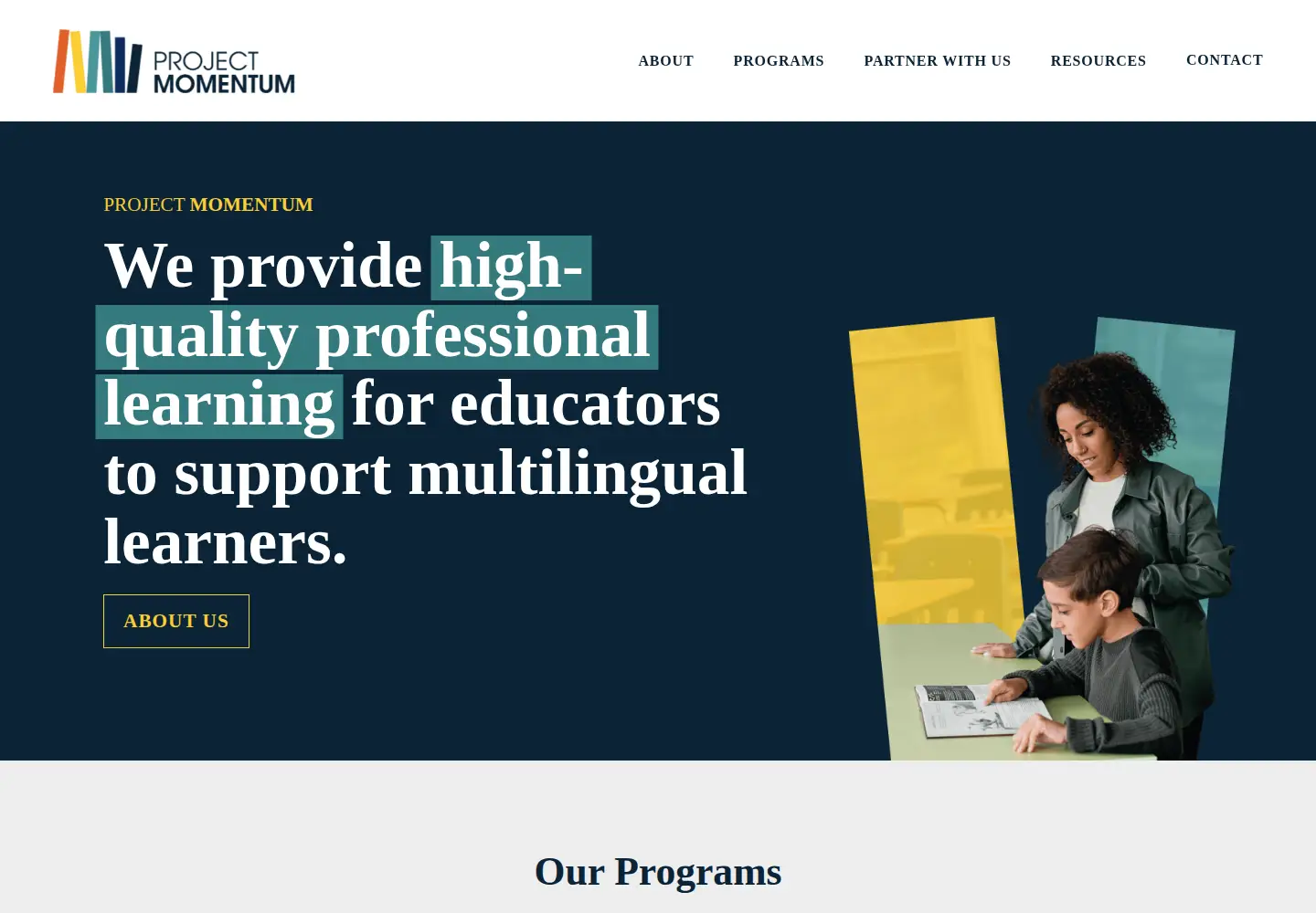 Captured homepage of sscprojectmomentum.org in the current scan