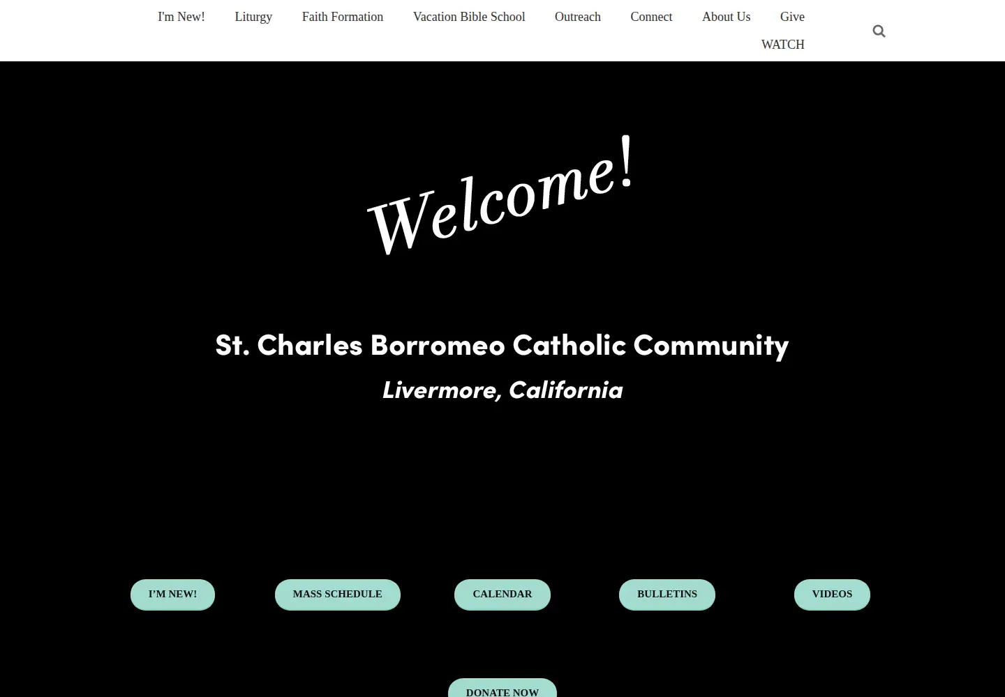 Captured homepage of stcharleslivermore.org in the current scan