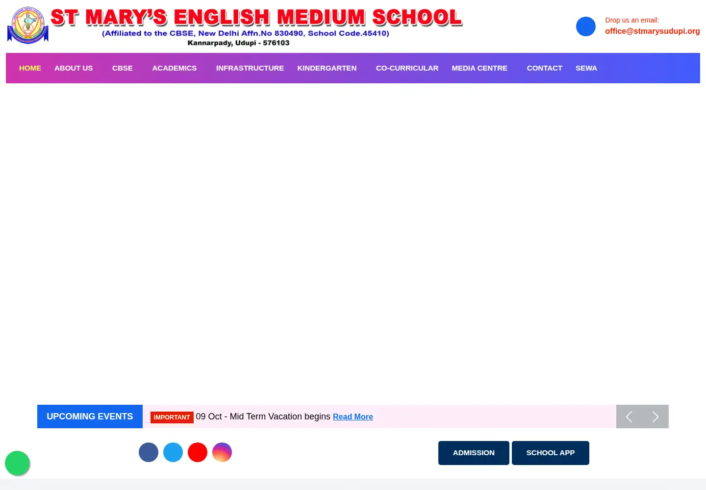 Screenshot of stmarysudupi.org