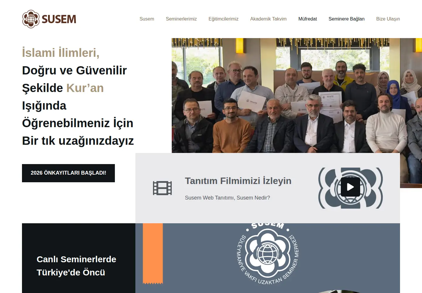 Captured homepage of susem.org in the current scan