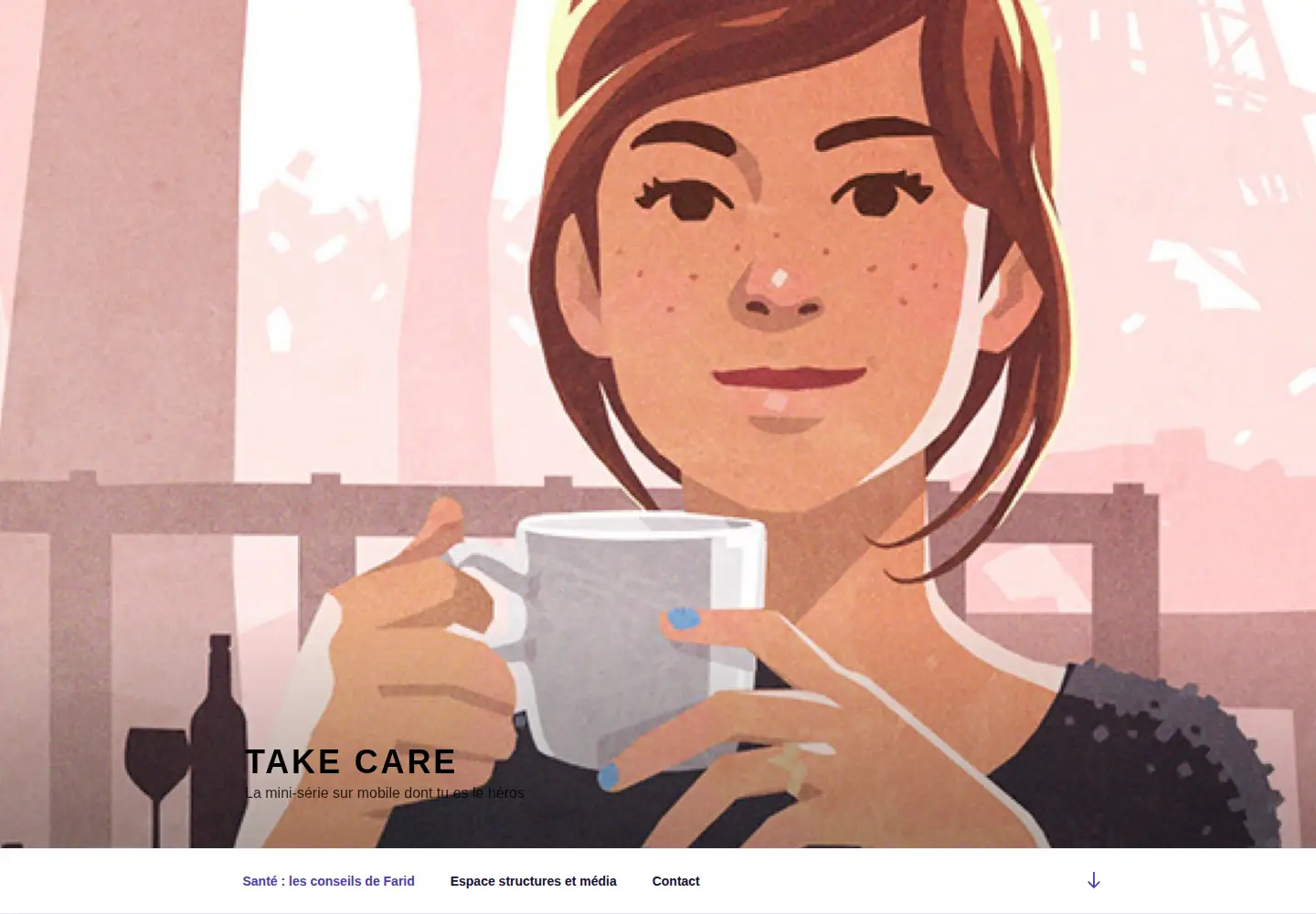 Captured homepage of takecare-lejeu.org in the current scan