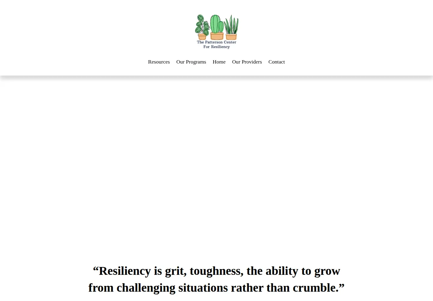 Screenshot of thepattersoncenter.org