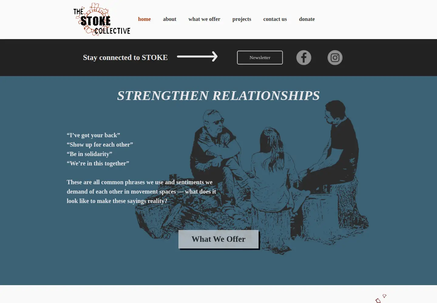 Screenshot of thestokecollective.org