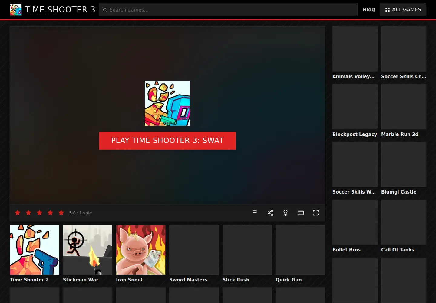 Screenshot of timeshooter3.org