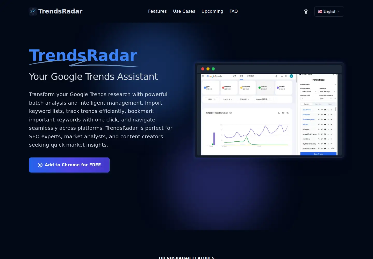 Screenshot of trendsradar.org