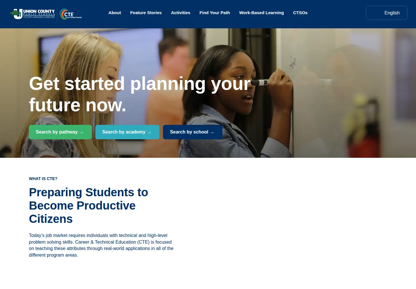 Captured homepage of ucpscte.org in the current scan