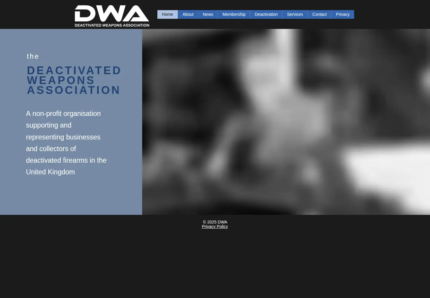 Captured homepage of ukdwa.org in the current scan