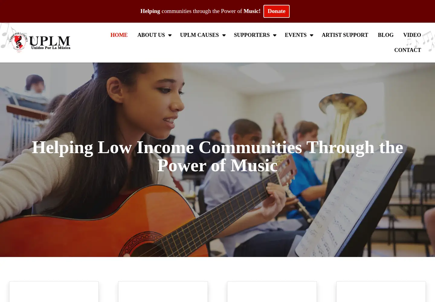 Screenshot of uplmnonprofit.org
