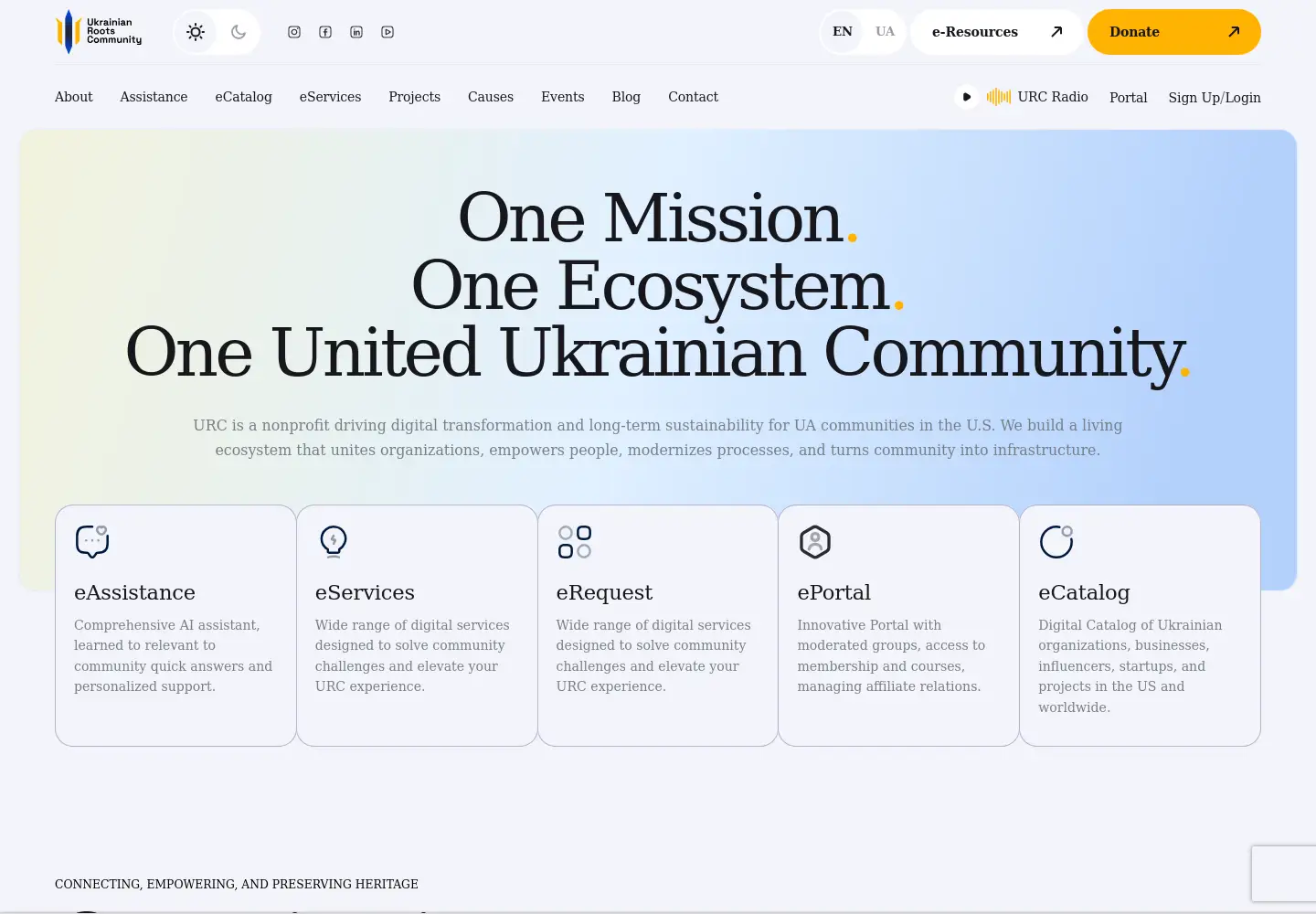 Screenshot of urclife.org