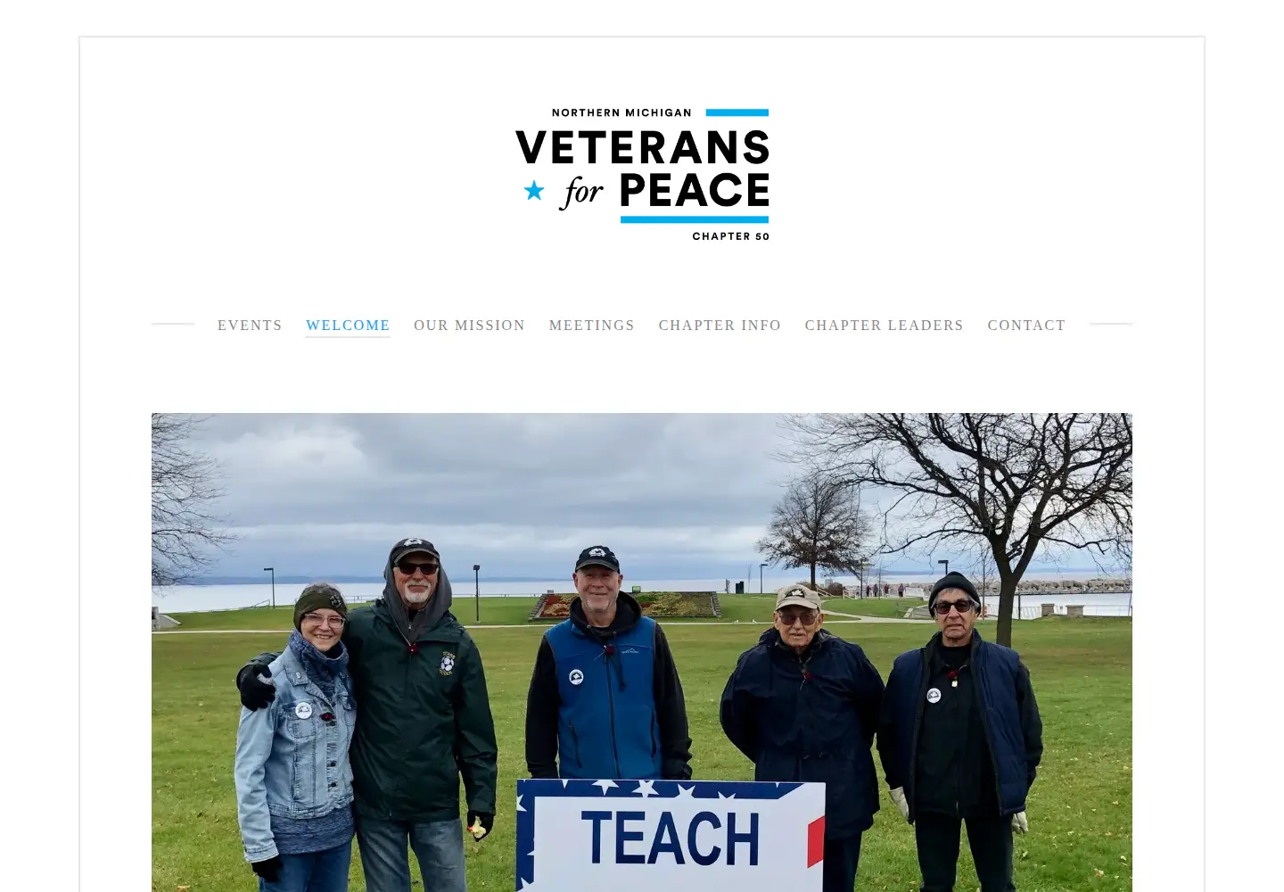 Captured homepage of vfp50.org in the current scan