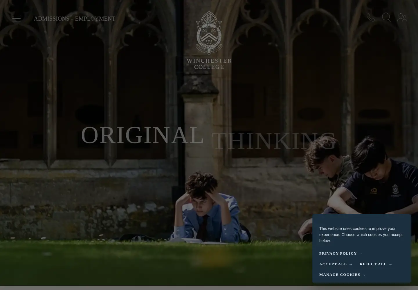 Screenshot of winchestercollegesportscentre.org