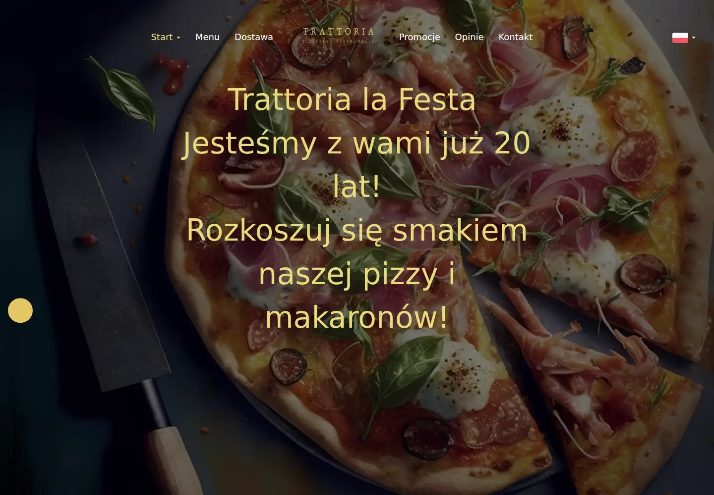 Screenshot of trattoria.com.pl