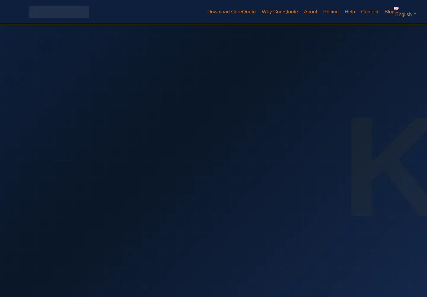 Screenshot of corequote.pro