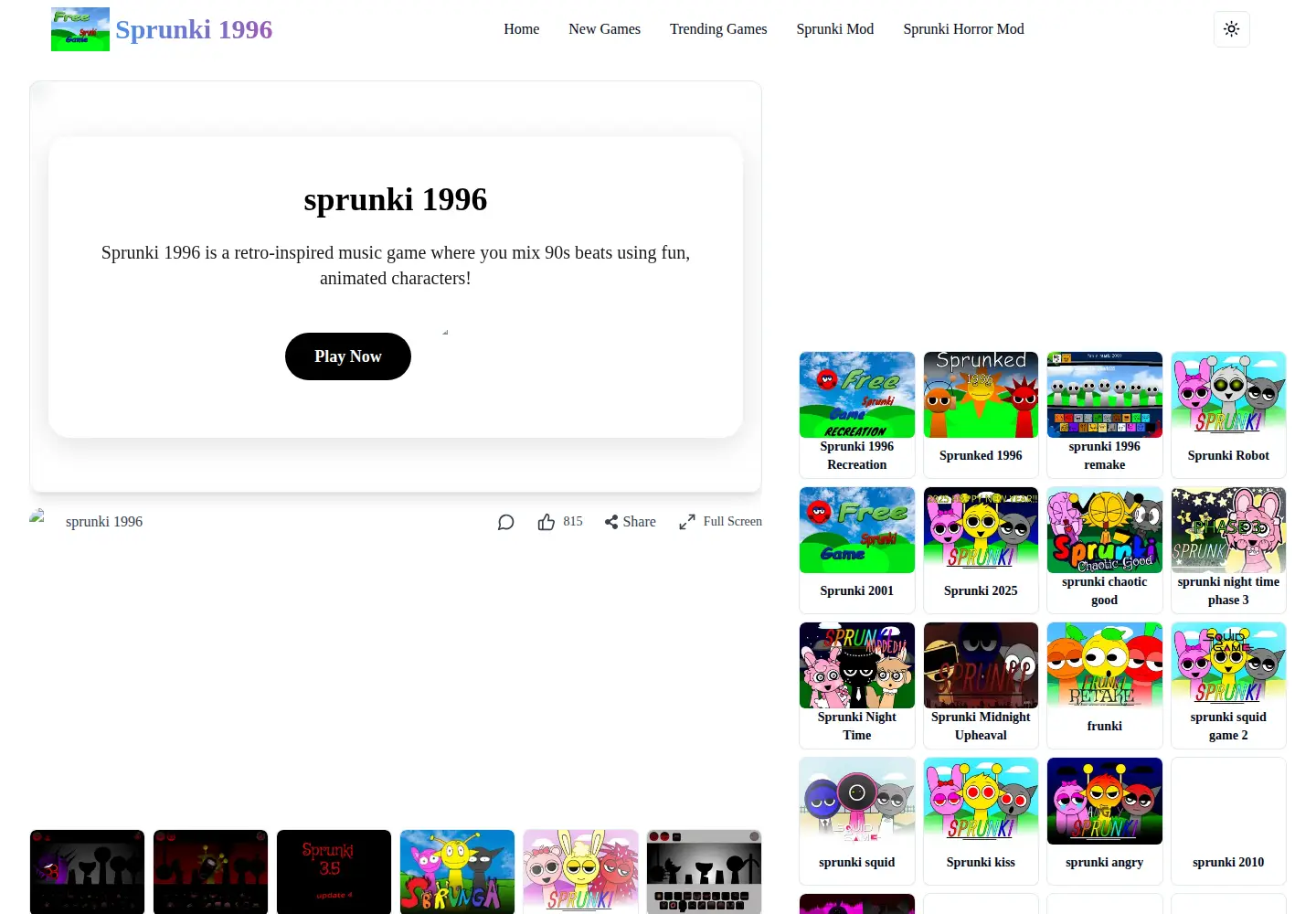 Screenshot of sprunki1996.pro