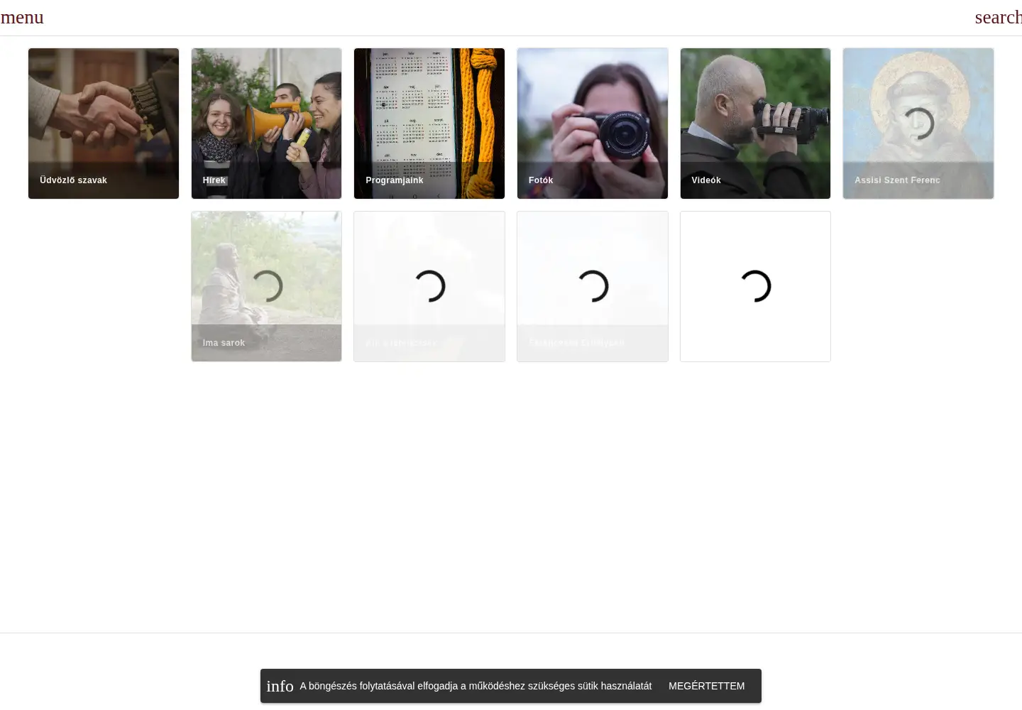 Screenshot of ferencesprogramok.ro