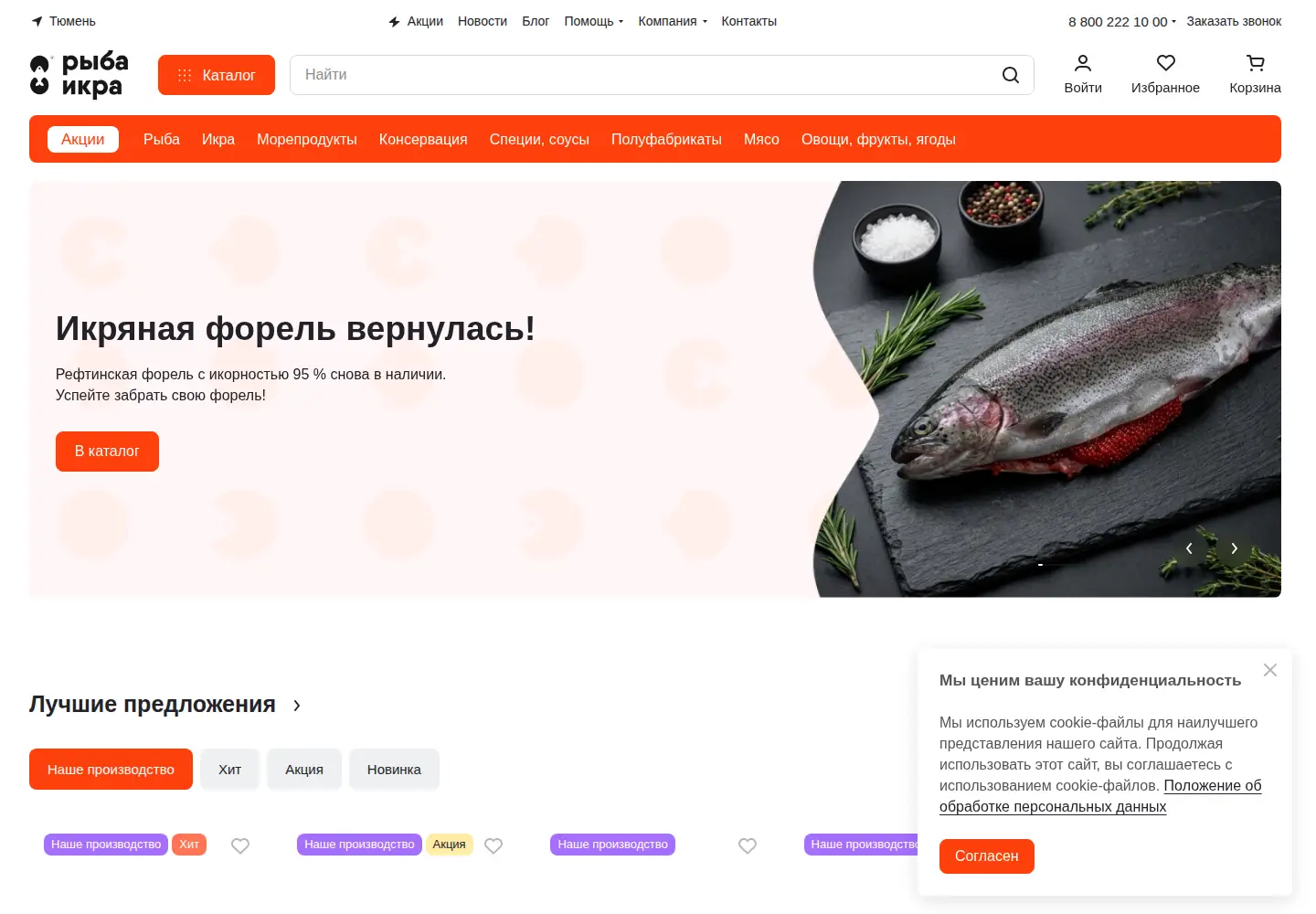 Screenshot of ribaikra.ru