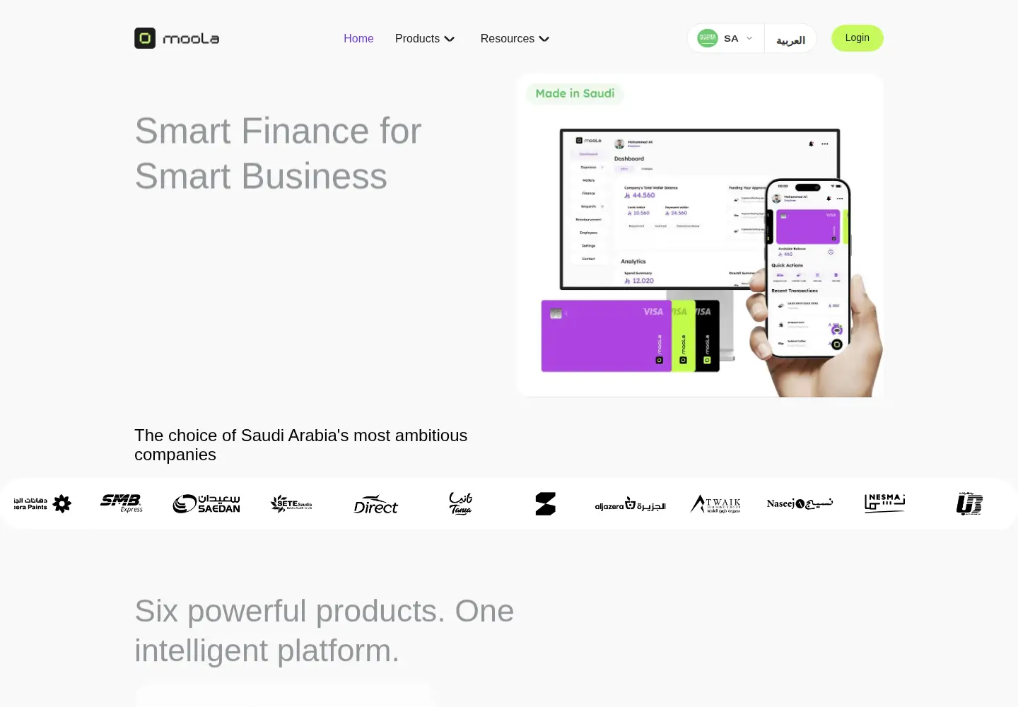 Screenshot of moola.sa