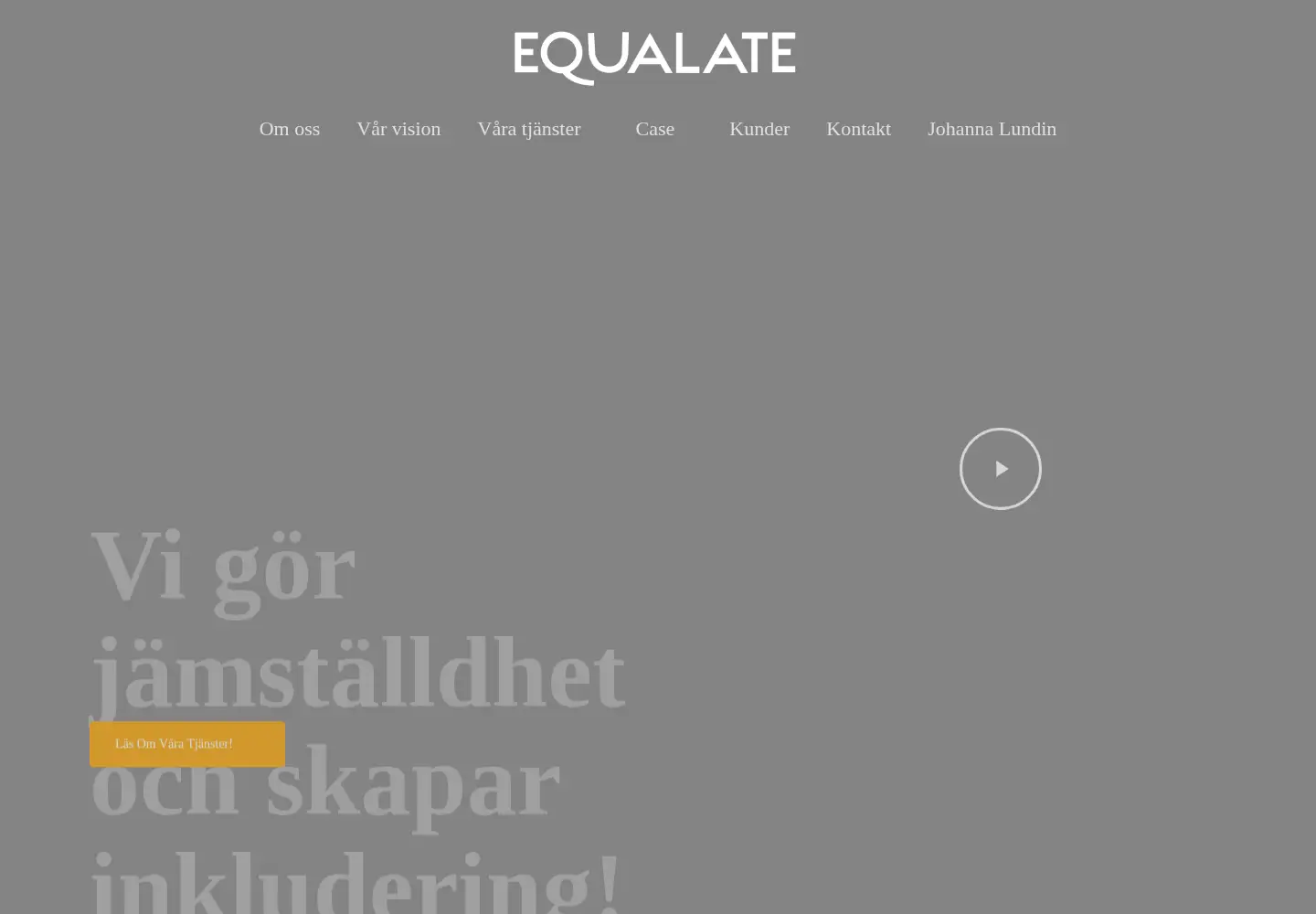 Captured homepage of equalate.se in the current scan